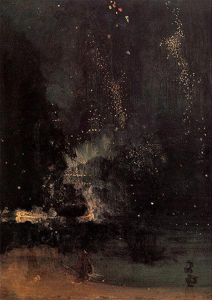 James Abbott McNeil Whistler Nocturne in Black and Gold The Falling Rocket Germany oil painting art